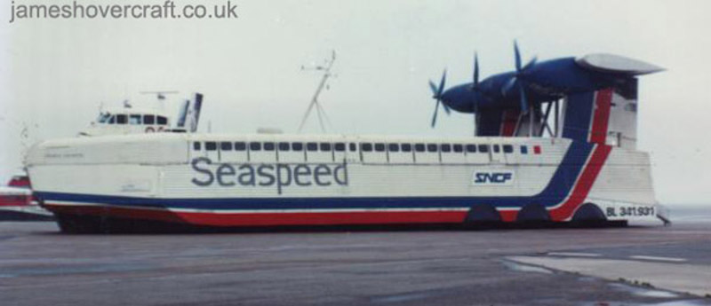 The SEDAM N500 - N500 at Pegwell Bay hoverport (Mike Fuller).